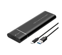 Xnuiasqe M2 SSD Enclosure SATA NGFF Protocol M.2 Solid State Mobile Hard Disk Box M.2 to USB3.2 Gen1 Type-C 5Gbps SSD Case Black