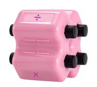 Xnuiasqe Math Practice Stamp 4 in 1 Digital Roller Stamp Fill-in-The-Blank Educational Tool for Kids Pink