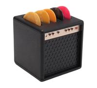 Xnuiasqe Mini for Guitar Pick Holder with 5 Pieces- Ukulele, for Guitar Amp Display Case, Ideal Gift for Music Lovers