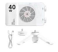 Xnuiasqe Mini Portable 40W LED Video Light with Bi-Color Temperature Range 2500k-8500k for Mobile Phones