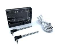 Xnuiasqe Mini Theremin Musical Electronic Instrument with Screen Display Gift Easy Install Black