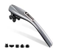 Xnuiasqe Multi-Handled Massage Wand LCD Display 12 Modes 10 Speed Levels Wireless Rechargeable Full Body Muscle Relaxation Relief Tool