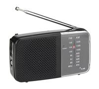 Xnuiasqe New Battery-Powered Portable Radio with Speaker Strap Small Radio Featuring Telescopic Antenna for Indoor Outdoor Use