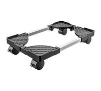 Xnuiasqe PC Tower Stand, Adjustable Mobile CPU Holder with Rolling Caster Wheels, Computer Tower Stand, Floor Riser Design A