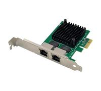 Xnuiasqe PCIe 3.1 Dual Port 2.5G Network Adapter with I225 Gigabit Ethernet Card PCI Express 2500/1000/100Mbps RJ45 LAN Controller