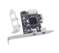 Xnuiasqe PCIe to PS/2 Keyboard Mouse Expansion Card PCI-Ex1 to 2 Ports PS/2 Adapter Card MCS9990CV Chip USB2.0 Pin for PC