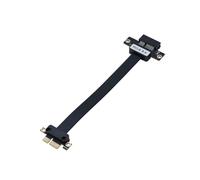 Xnuiasqe PCIE X1 Extender 180 Degree Angle PCI-E 3.0 1X to X1 Riser Cable for PCI-E USB/NVME/Network Card