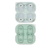 Xnuiasqe Penguin Mold, Fun Shapes Tray, Make 4 Cute Penguin Ice Balls for Drinks Cocktails Iced Coffee Green