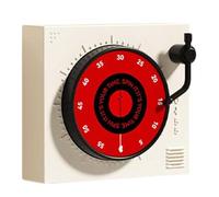 Xnuiasqe Player Shape Timer Practical 60-Minute Mechanical Kitchen Timer for Refrigerator Oven with Clear Display White