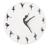 Xnuiasqe Pole Dancing Clock Hands Wall Art Decor for Dancing Room, Silent Movement Clock Dance