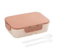 Xnuiasqe Portable 1200ml Flip-Top Lunch Box 1pc Leakproof& Waterproof Design for Outdoor Use- Ideal for College Storage Brown A