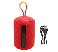 Xnuiasqe Portable Mini Bluetooth Speaker Wireless Outdoor Travel Speaker with RGB Color LED Light, Smart Surround Sound Red