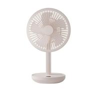 Xnuiasqe Portable Oscillating Desk Fan 4000mAh USB Rechargeable Quiet Table Fan 5 Wind Speeds Adjustable Portable Cooling Fan A