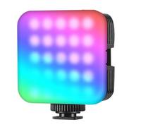 Xnuiasqe Portable Recording Selfie Lighting Magnetic RGB Camera Light, 360° Full Color Small LED Panel Video Light for Photography