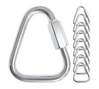 Xnuiasqe Quick Link Chain Connector 8-Pack Heavy Duty Triangle Carabiner Clips for Slackline