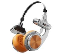 Xnuiasqe Retro Headphones Wireless Bluetooth Headphones On-Ear Headphones HIFI Wireless Foldable Noise Canceling Headphone Orange