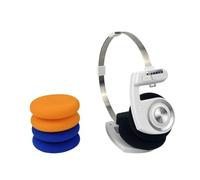 Xnuiasqe Retro Style Foldable Headphones Portable Bluetooth Headphones HIFI Stereo Noise Reduction Long Battery Life Wireless Headset for Music Game White