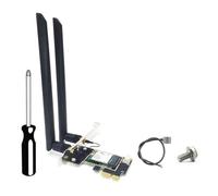 Xnuiasqe RTL8922AE WiFi7 PCI-E Adapter Card Tri-Band 2.4G/5G/6GHz 6338Mbps Bluetooth 5.4 Wireless Network Adapter for 11/10 Systems