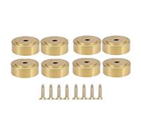 Xnuiasqe Rubber for Cutting Board Feet 8-Pack 1" Solid Brass with Non-Slip Pads for Cutting Boards