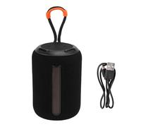 Xnuiasqe Smart Surround Sound Portable Mini Bluetooth Speaker Wireless Featuring RGB LED Light, Ideal for Outdoor Travel Color Black