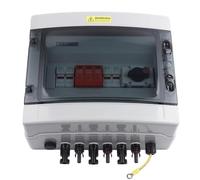Xnuiasqe Solar PV DC Combiner Box 2 Input 1 Out 1000V IP65 Waterproof Rainproof Electrical Box with Protection MCB SPD