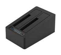 Xnuiasqe Solid State Drive Socket 2.5-Inch Dual Bay Universal Hard Drive Case Base USB3.0 Clone Base