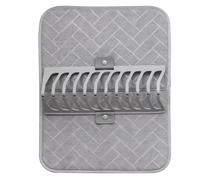 Xnuiasqe Stackable Shelf Dish Drying Mat with Super Absorbent for Efficient Kitchen Organization Storage Solution