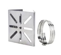 Xnuiasqe Stainless Steel Camera Mount Panel with Universal Adapter Plate Long Hoop 1 Set for Outdoor Pole Monitoring Bracket