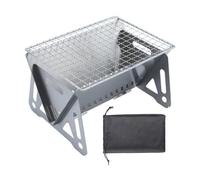 Xnuiasqe Stainless Steel Portable Mini Barbecue Grill-Charcoal Stove for Outdoor Picnic Cooking and Camping M