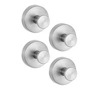 Xnuiasqe Suction Cup Hooks 4PCS No Drill for Wreaths on Glass, Wall Tile Towel Hanger Hook Holder for Home Bathroom B