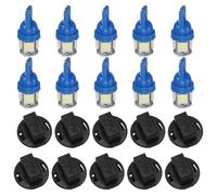 Xnuiasqe T10 194 168 LED Light Bulb PC194 PC195 PC160 PC168 Instrument Panel Gauge Cluster Dashboard Light Bulb Ice Blue 10PCS