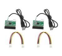 Xnuiasqe U Disk to Floppy Disk 2Pcs 1.44MB 3.5" USB Cable Adapter 34Pin Floppy Drive Connector PCB Board for Legacy PC