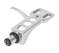 Xnuiasqe Universal LP Disc Record Player Phono Turntable Headshell 4-Pin Aluminum Alloy with OFC Leadwires for Direct-Drive Turntable