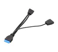 Xnuiasqe USB 3.0 19PIN Expansion Cable Motherboard Extension Splitter 1 to 2 USB3.0 19 Pin Computer Cable