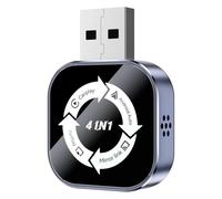 Xnuiasqe USB Dongle Wireless Carplay Adapter 4in1 AI Box Airplay/Mirror Link/Android Auto/Carplay Wired Carplay to Wireless A