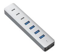 Xnuiasqe USB Hub USB Splitter 4 USB3.1+3 TYPE C3.1 Multi Port Desktop USB Adapter Powered for Laptop, Phones, PC, and So On