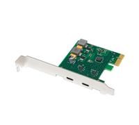 Xnuiasqe USB3.2 Gen1 PCIe Expansion Card 2x5Gbps PCI-E 2-Port Type-C Adapter Self-Powered