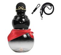 Xnuiasqe Water Bottle Gourd Chinese Wine Flask 900ml Beverage Container Traditional Culture Jug Game Peripheral Bottle Black White