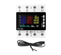 Xnuiasqe WiFi Three-Phase Four Wire Rail Multifunctional Electric Meter Overvoltage and Undervoltage Protector, Phase Loss Switch