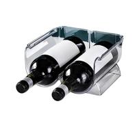 Xnuiasqe Wine Storage Rack Stackable Wine Bottle Holder Refrigerator Cabinet Counter Holder Red Wine Storage Stand Champagne Wall Stand B