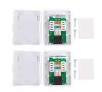 Xnukaw RJ45 Surface Mount Box, Cat6 Single Port Network Junction Box for De | ABS Material, Durable 250-plug IDC Connector, Suitable for 22-24AWG Cable, 100MHz Transmission