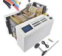 XNXYSMKJ DG-100 Auto Heat-Shrink Tube Cutter,Micro Computer Control,0.1 mm Cutting Accuracy,6000 Cut/hour,for Fiberglass Tube Cable Yellow Wax