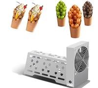 XNXYSMKJ Electric Egg Waffle Hair Dryer,30W Automatic Egg Waffle Cooling Fan,Stainless Steel Material,Automatically Blows Air To Cool After Placing Waffles,for Snack Bars