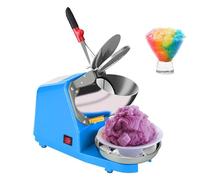 XNXYSMKJ Electric Ice Crusher, 2200 RPM High Speed, 65kg/H Output, Stainless Steel Dual Blades for Home and Business Use,Versatile Design (Blue)