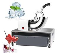 XNXYSMKJ Electric Ice Crusher for Sorbet and Ice Drinks, 220 Lbs/hr, Stainless Steel,Safe, Ergonomic Easy To Use,Crushing Ice In Seconds (110v)