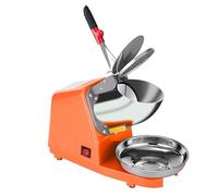 XNXYSMKJ Electric Ice Crusher with Auto Off Protection, Easy Clean Stainless Steel Bowl, for Restaurants and Bars,Ideal for Making Cold Drinks, Desserts (Orange)