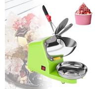 XNXYSMKJ Electric Ice Crusher with Dual Stainless Steel Blades, High Efficiency and Quiet Operation for Cocktails,Parties,Includes An Anti-flying Ice Protection Layer (Green)