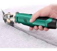 XNXYSMKJ Electric Rotary Fabric Cutter,Cordless Electric Scissors,w/4000mAh lithium battery,Automatic Sharpening Function,Cutting Thickness ≤3.3cm,for Cloth,Paper (90mm)