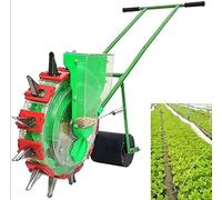 XNXYSMKJ Farmer Pushes Vegetable Seeder,Push Seeder,Push Chain Drum Single Row Seeder,Hand Push Gardening Tools,Manual Vegetable Planter for Corn,Beans (8mouths)