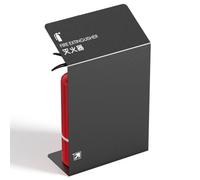 XNXYSMKJ Fire Extinguisher Bracket Sign Stainless Steel,Decorative Wood Grain Extinguisher Cabinet,Capacity: 2 * 3 or 4 Kg Fire Extinguishers (Black Brushed)